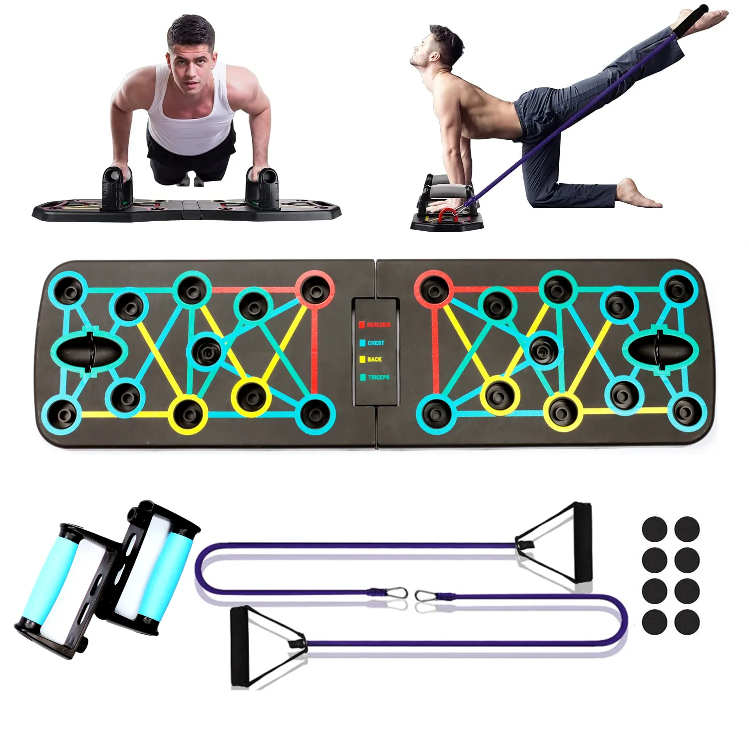 Foldable Multifunctional Push  - огляд і ціна Push Up Board Foldable Multi Function