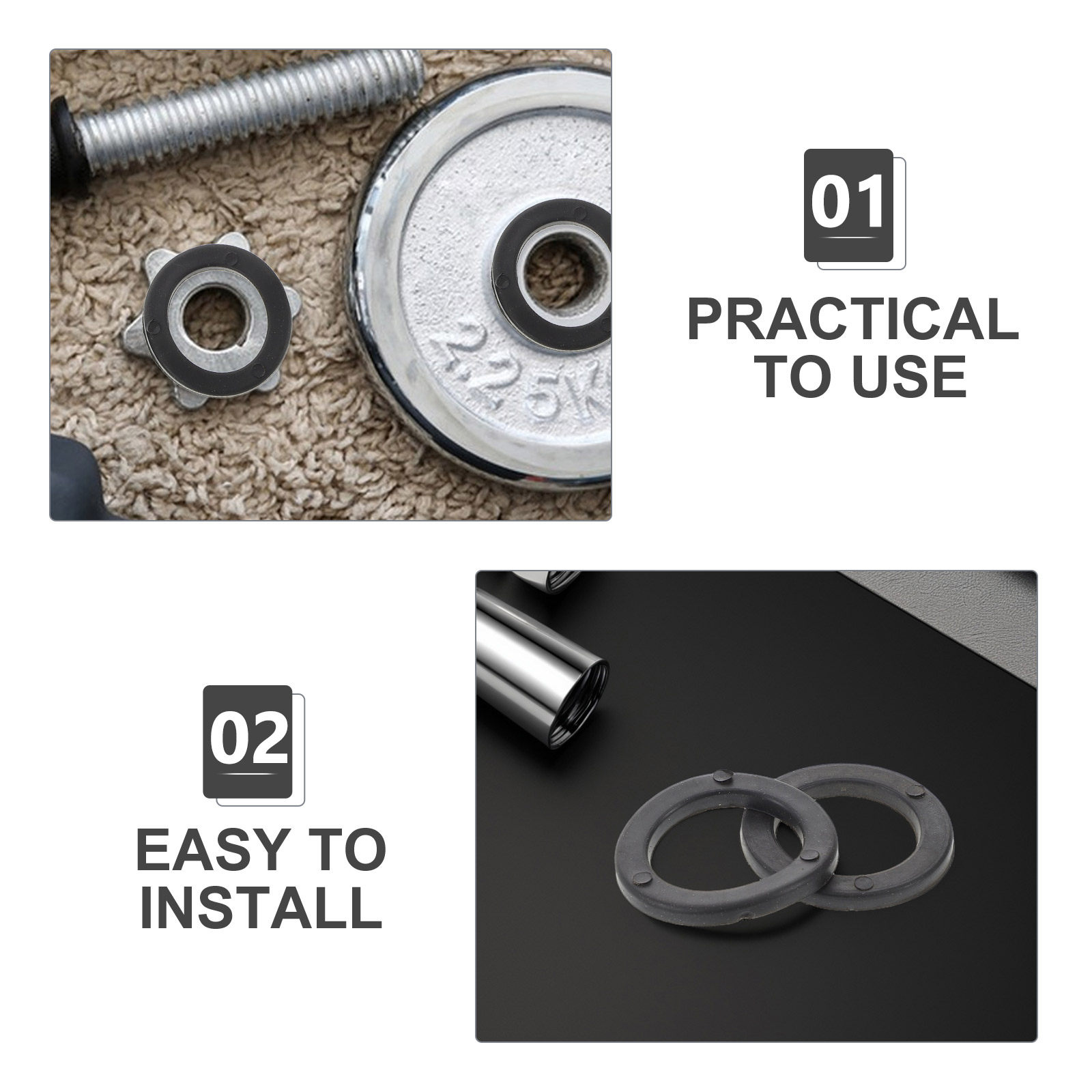 15Pcs Dumbbell Plastic Washers - огляд і ціна Fitness Equipment