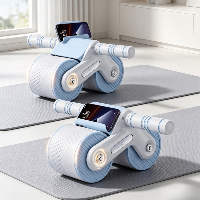 Auto-Rebound Double-Wheel Ab R - огляд і ціна Ab Roller Wheel With Elbow Support