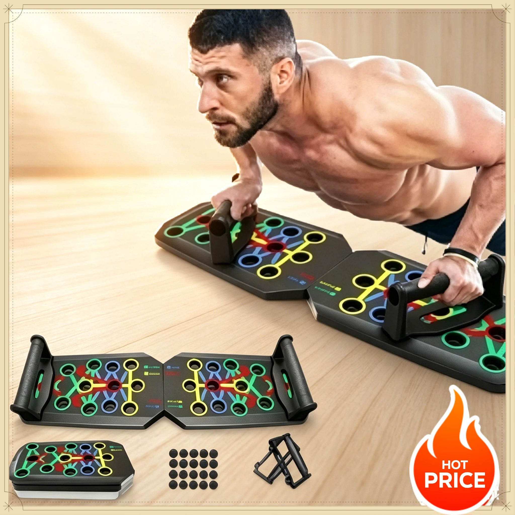 Household Foldable Push Up Rac - огляд і ціна Push Up Board Foldable Multi Function