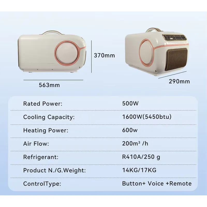 12V 24V Portable Car Air Condi - огляд і ціна Fishing
