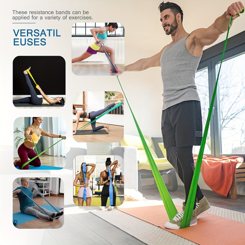 2/3/4/6 Pcs Yoga Resistance Ba - огляд і ціна Pilates Bar Kit With Resistance Bands