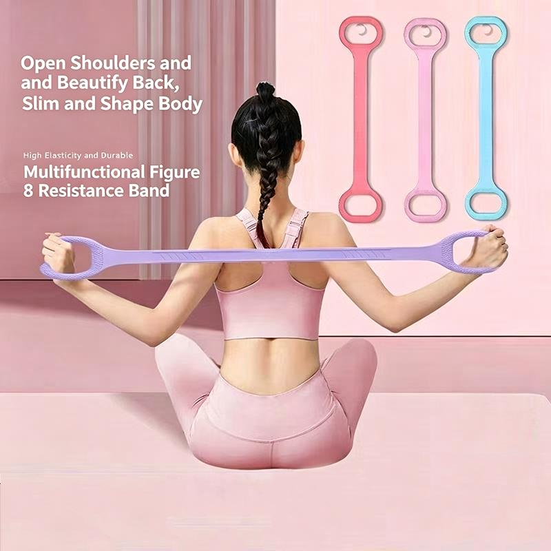 1/3Pcs 8-Shaped Resistance Ban - огляд і ціна Pilates Bar Kit With Resistance Bands