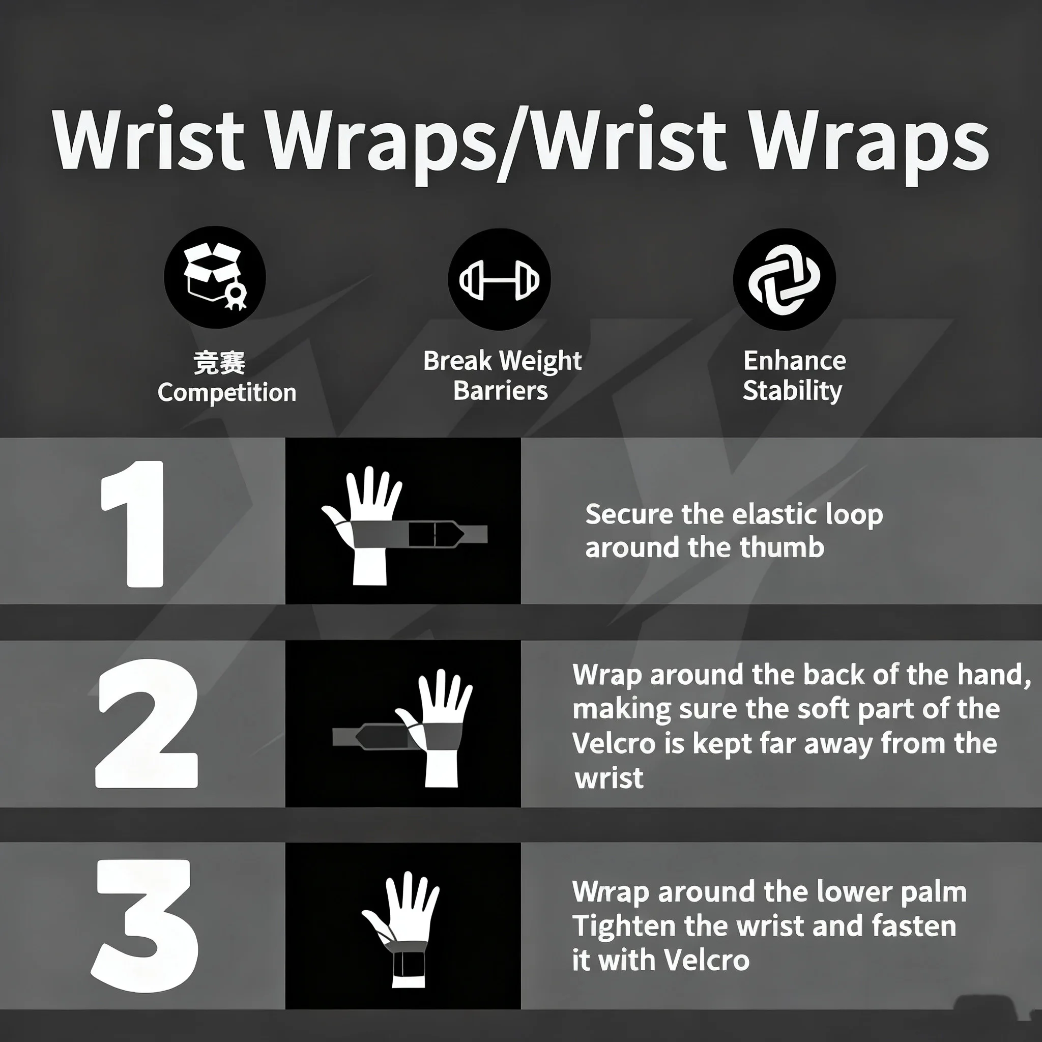 1 Pair Gym Sports Weight Lifti - огляд і ціна Wrist Wraps Weightlifting Support