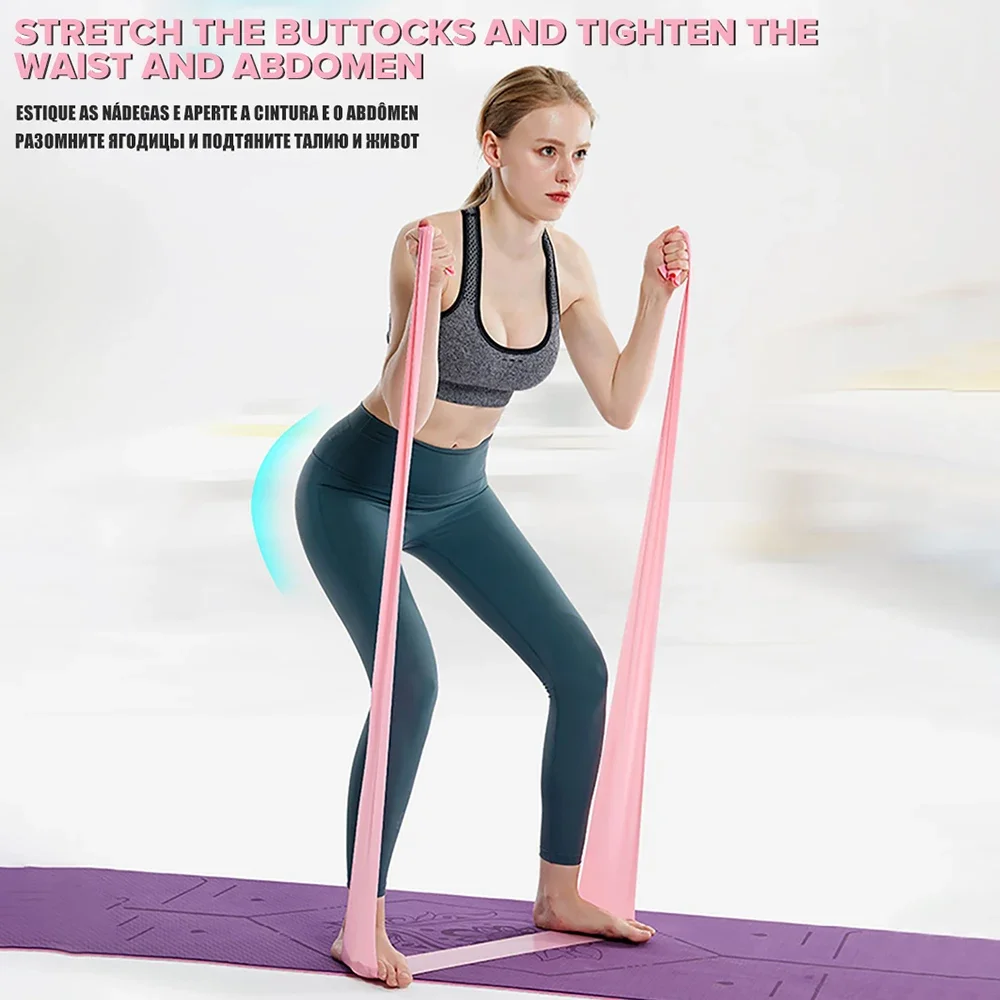 Length 200cm Yoga Pilates Stre - огляд і ціна Pilates Bar Kit With Resistance Bands