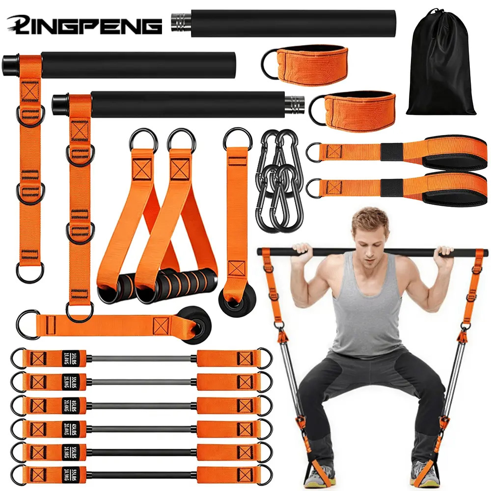 Resistance Band Home Pilates S - огляд і ціна Pilates Bar Kit With Resistance Bands