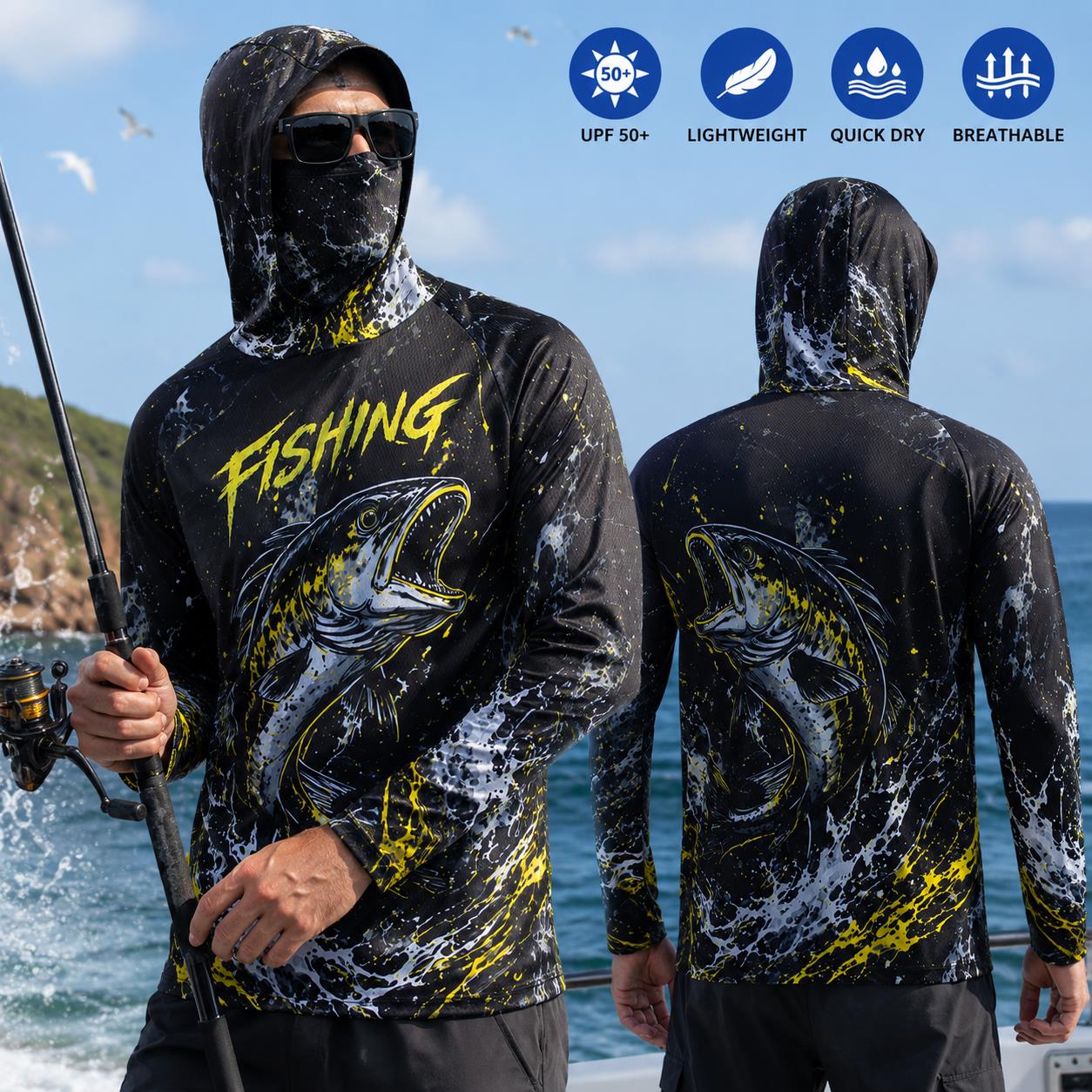 Quick Dry Breathable Men Fishi - огляд і ціна Fishing